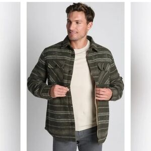 Jachs Quilted sherpa lined wool outerwear jacket, Size large